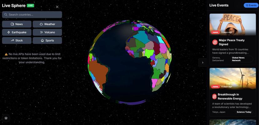 Live Sphere screenshot
