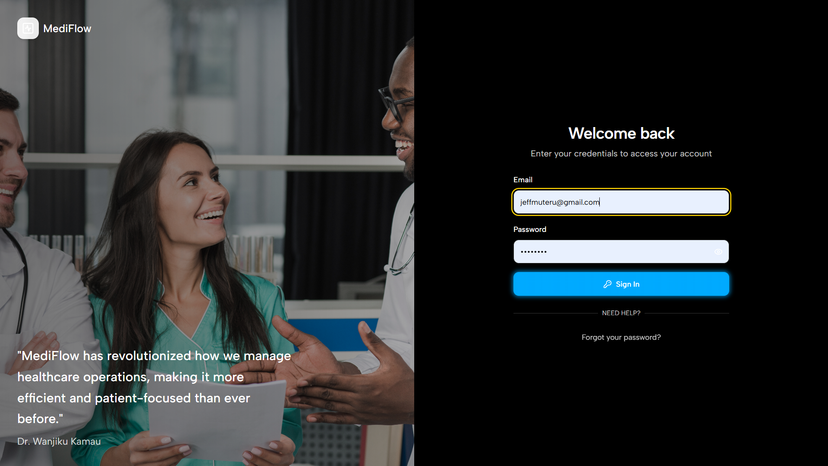 Mediflow screenshot